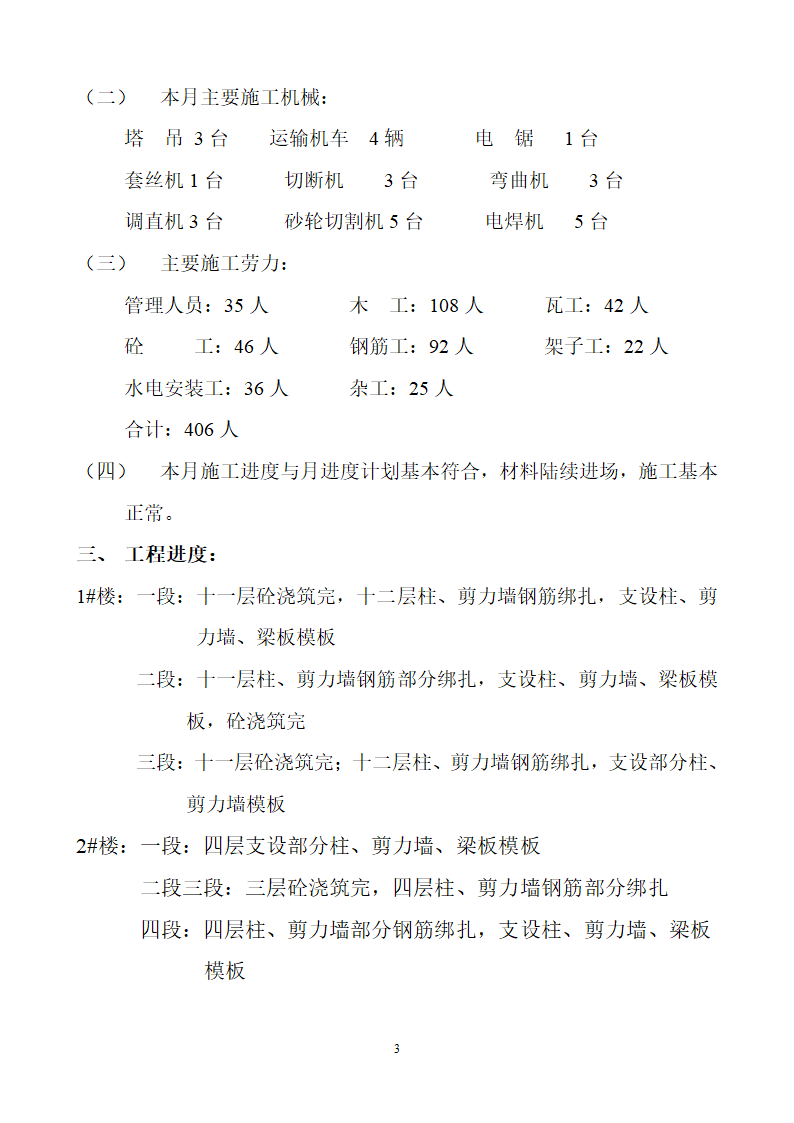 某市天一广场工程监理月报.doc第3页