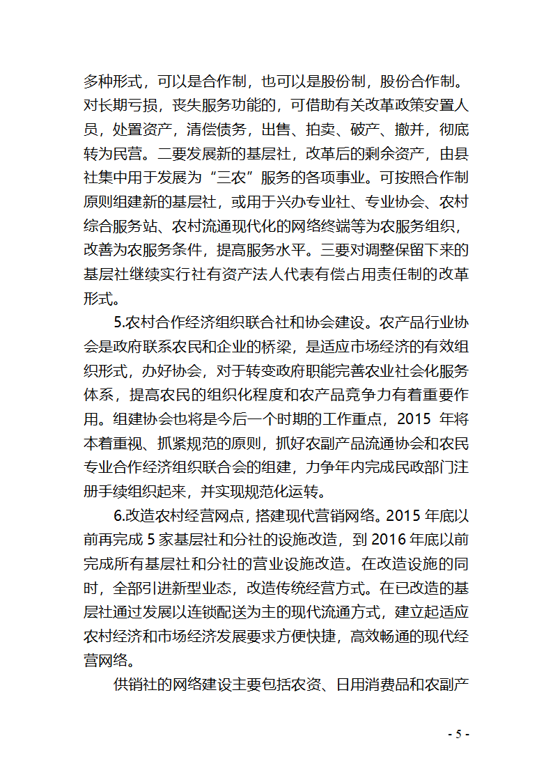 供销社综合改革试点方案第5页