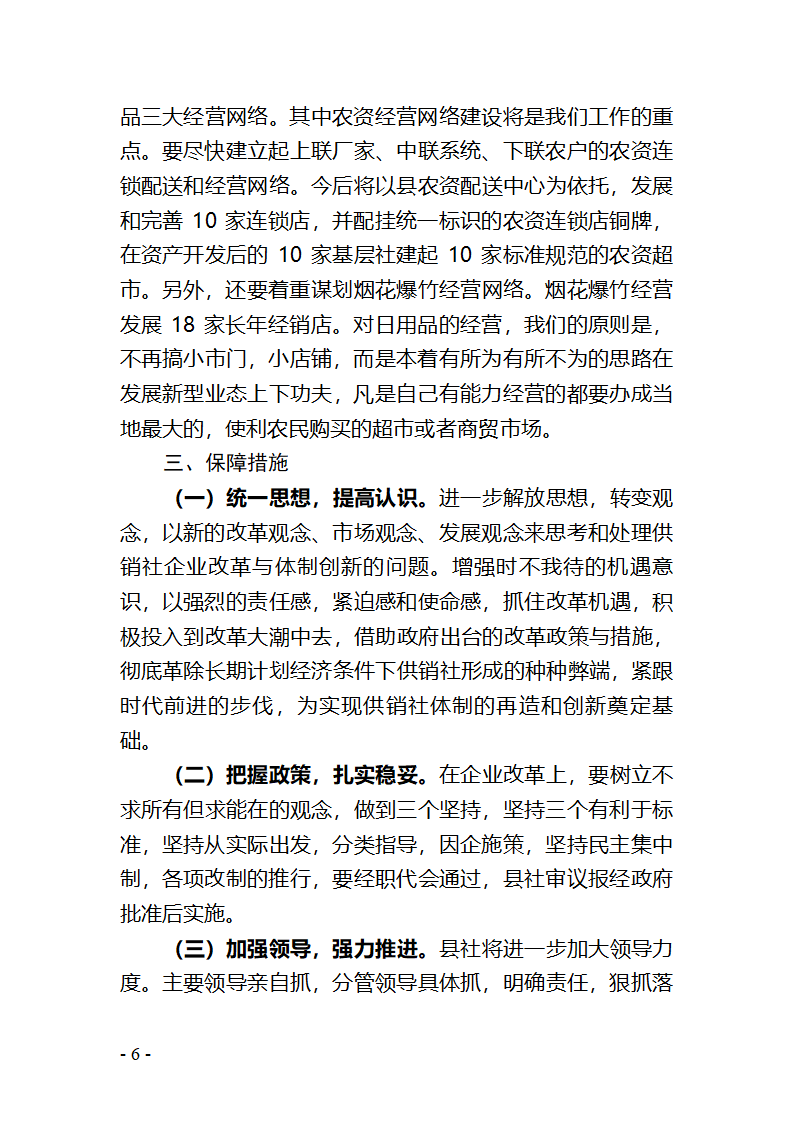 供销社综合改革试点方案第6页