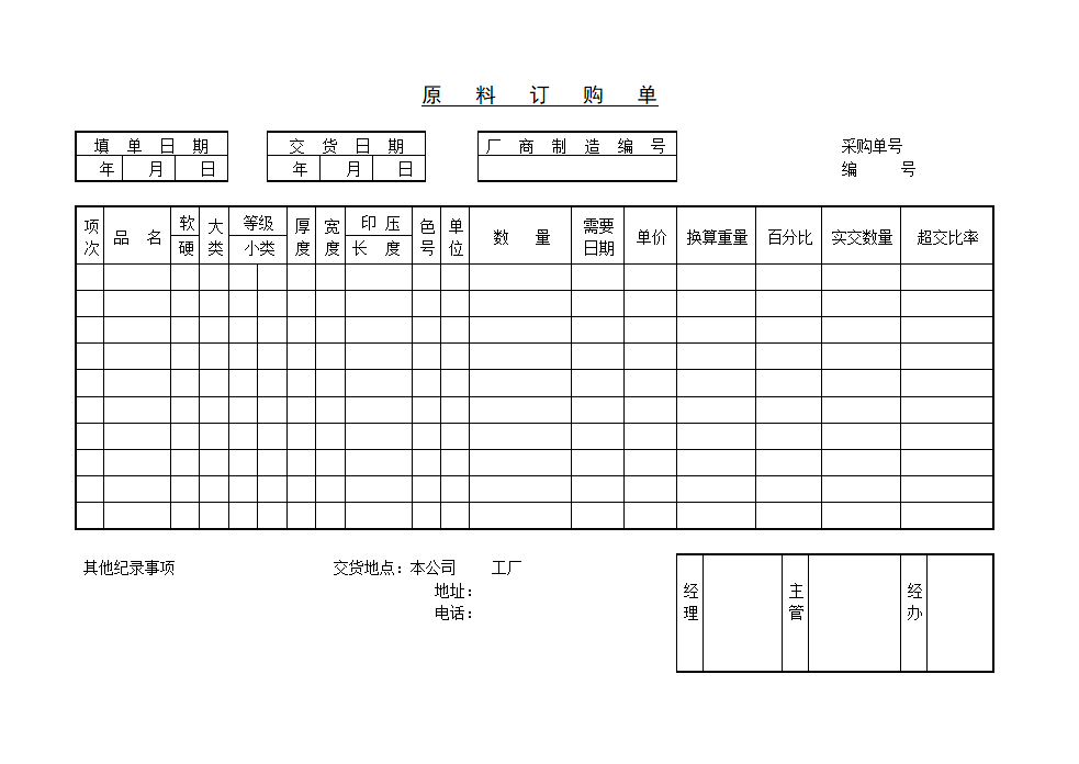 原料订购单资料模板.doc第1页