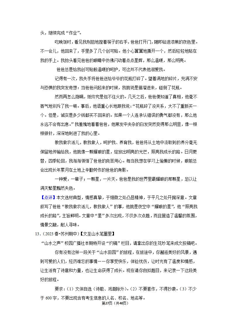 2023年统编版中考复习之作文（含解析）.doc第27页