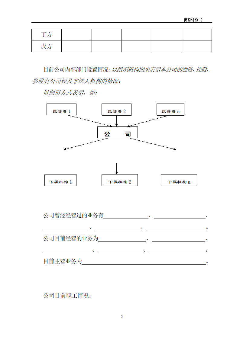 商业计划书模板.docx第5页