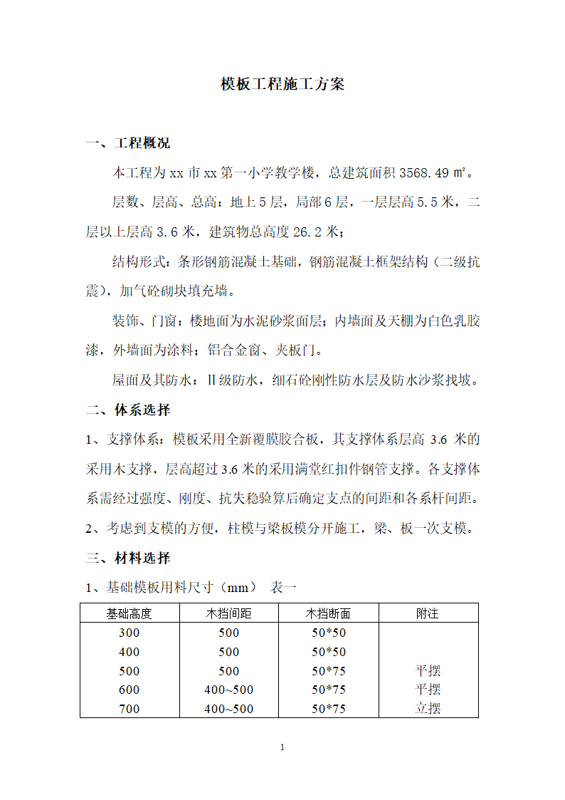 【儋州】中小学危改扩容办公室模板工程施工方案.doc第2页