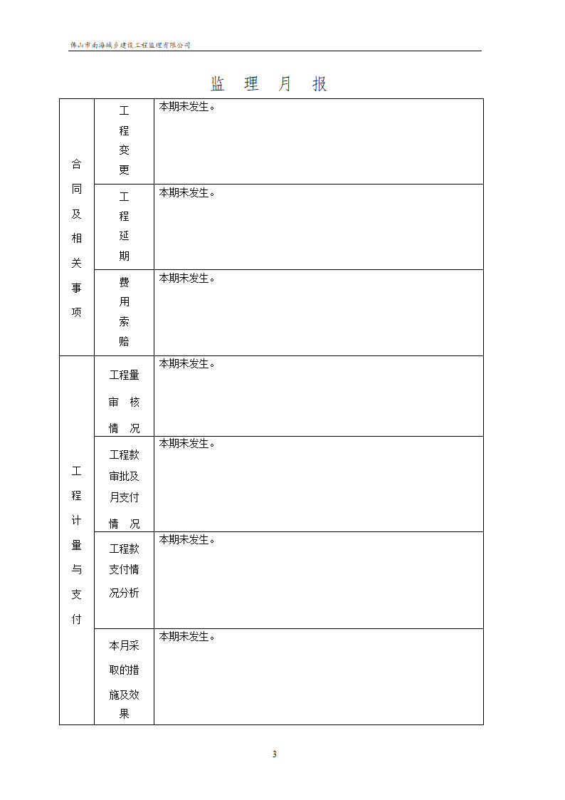 某地村民委员会厂办公楼、宿舍楼、车间工程监理月报.doc第4页