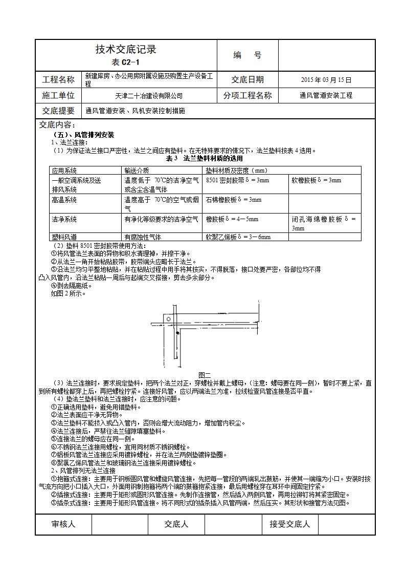 某城市办公用房通风管道安装技术交底施工方案.doc第4页