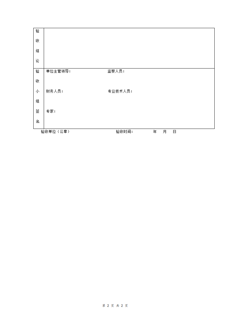 政府采购合同验收报告单范本 简洁版.doc第2页