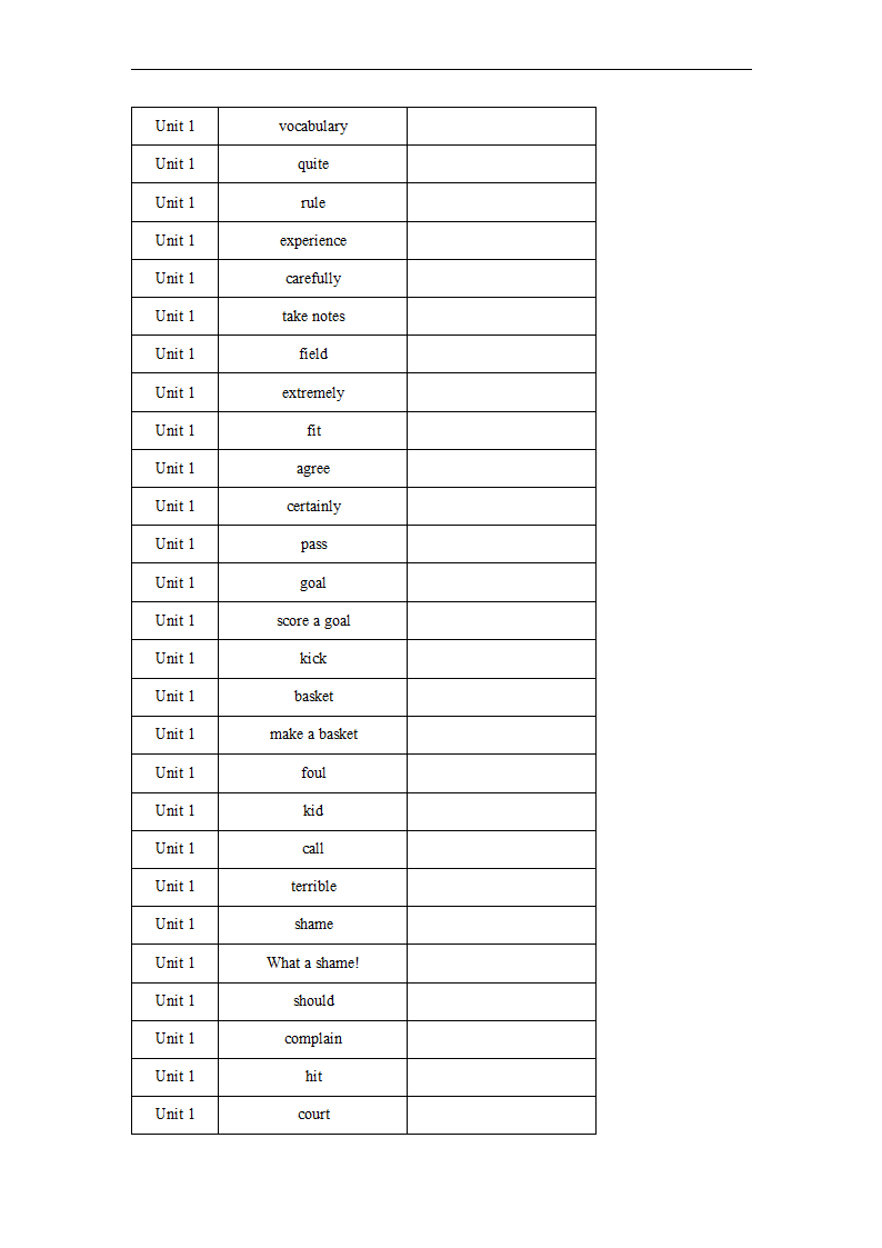 Unit 1 Television 单词、词组默写清单2022-202学年北师大版英语八年级上册（含答案）.doc第2页