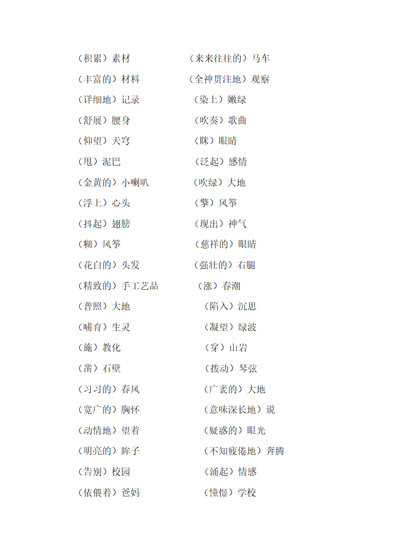 苏教版小学语文六年级下学期 第7单元 知识点梳理.doc第5页