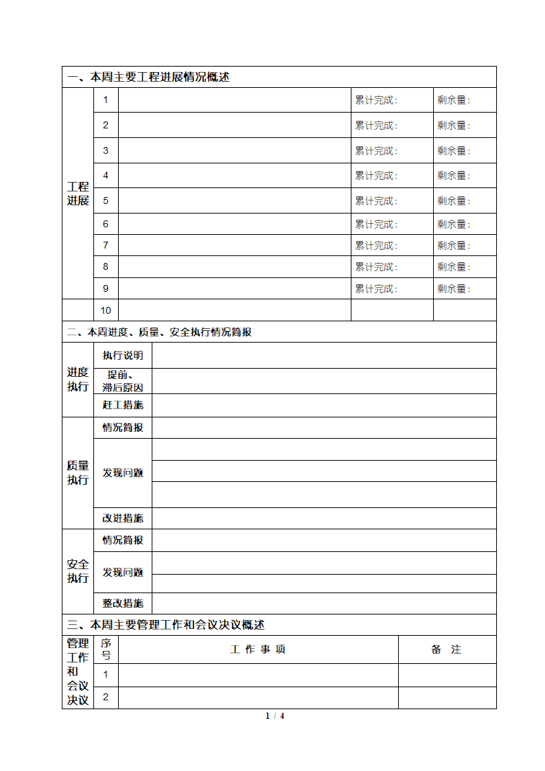 工程周报表模板.docx第2页