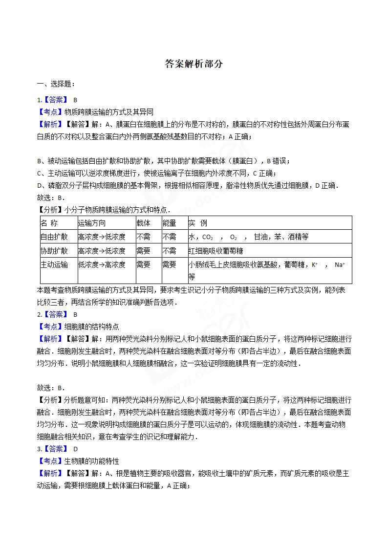 2016年高考生物真题试卷（海南卷）.docx第7页