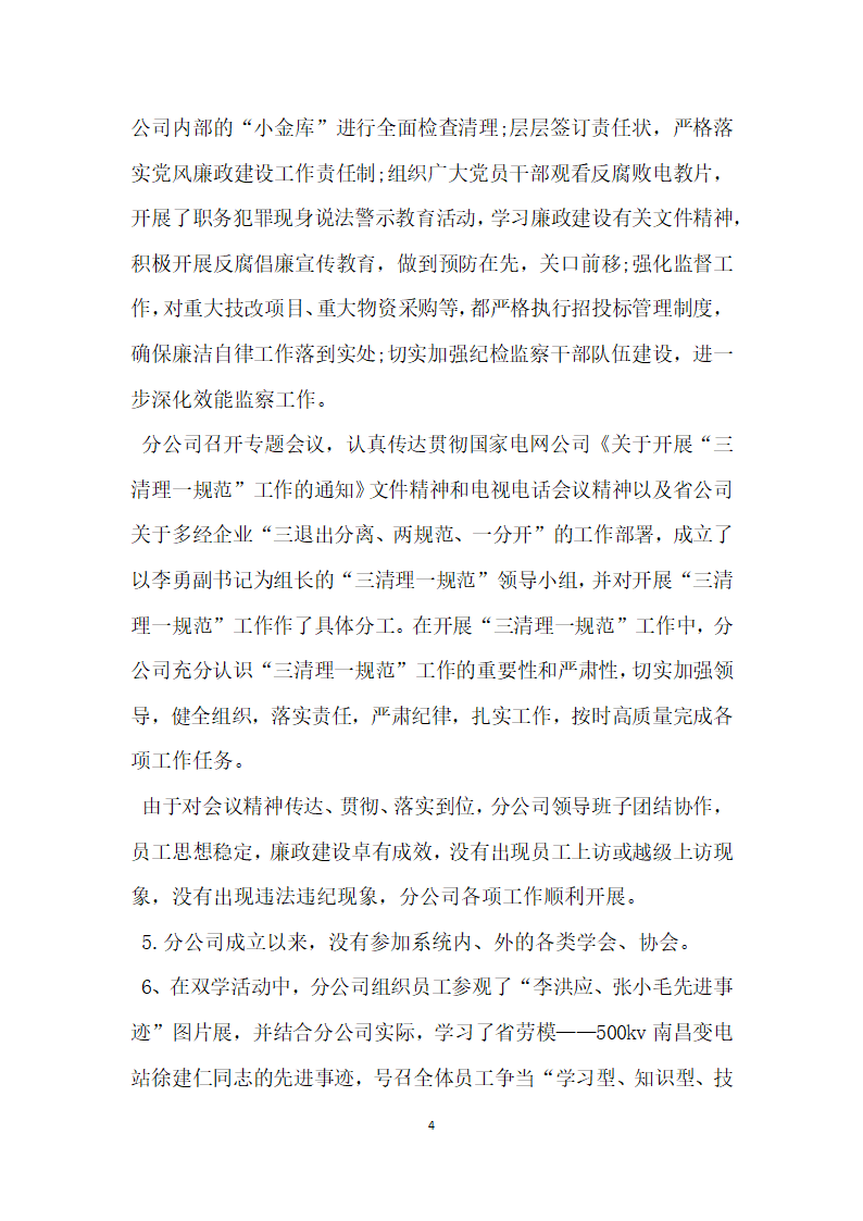 电力公司执行力情况自查报告.docx第4页