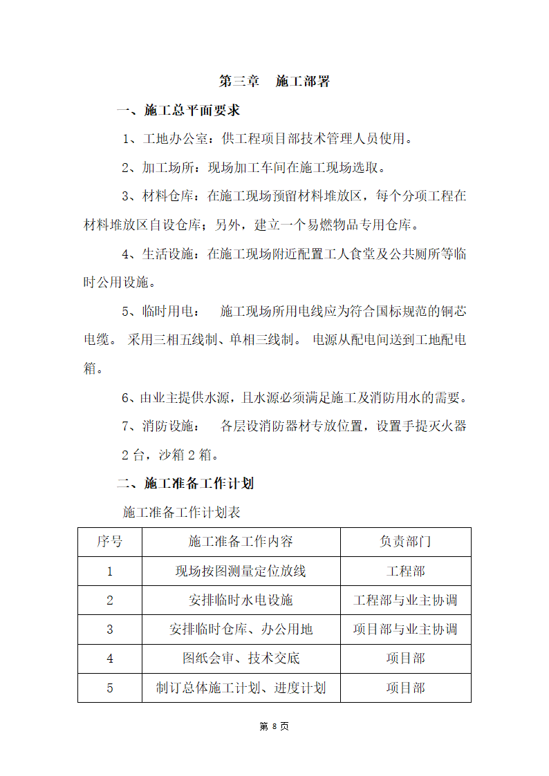 办公室装修工程施工组织设计--简洁版.docx第9页