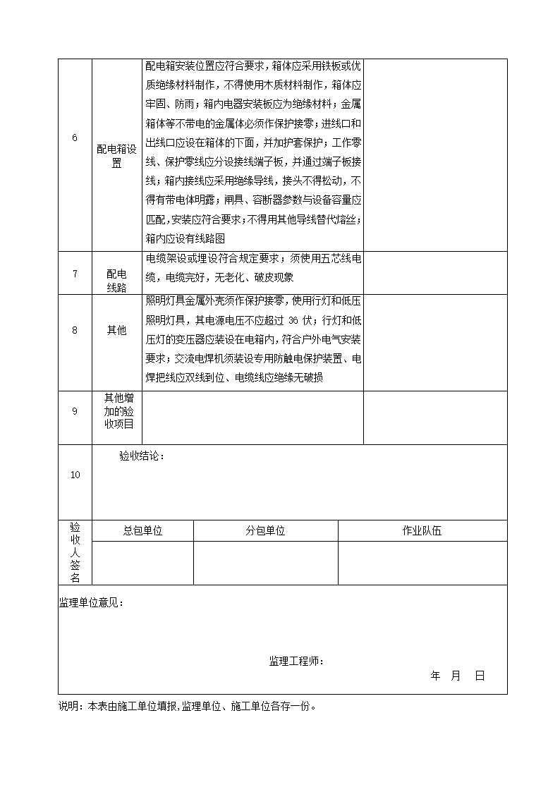 施工现场临时用电验收表范本.doc第2页