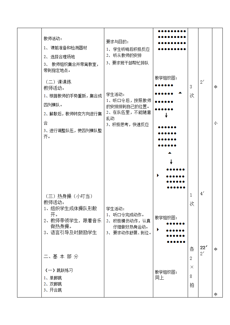 二年级体育教案-《体育与健康》 全国通用.doc第4页