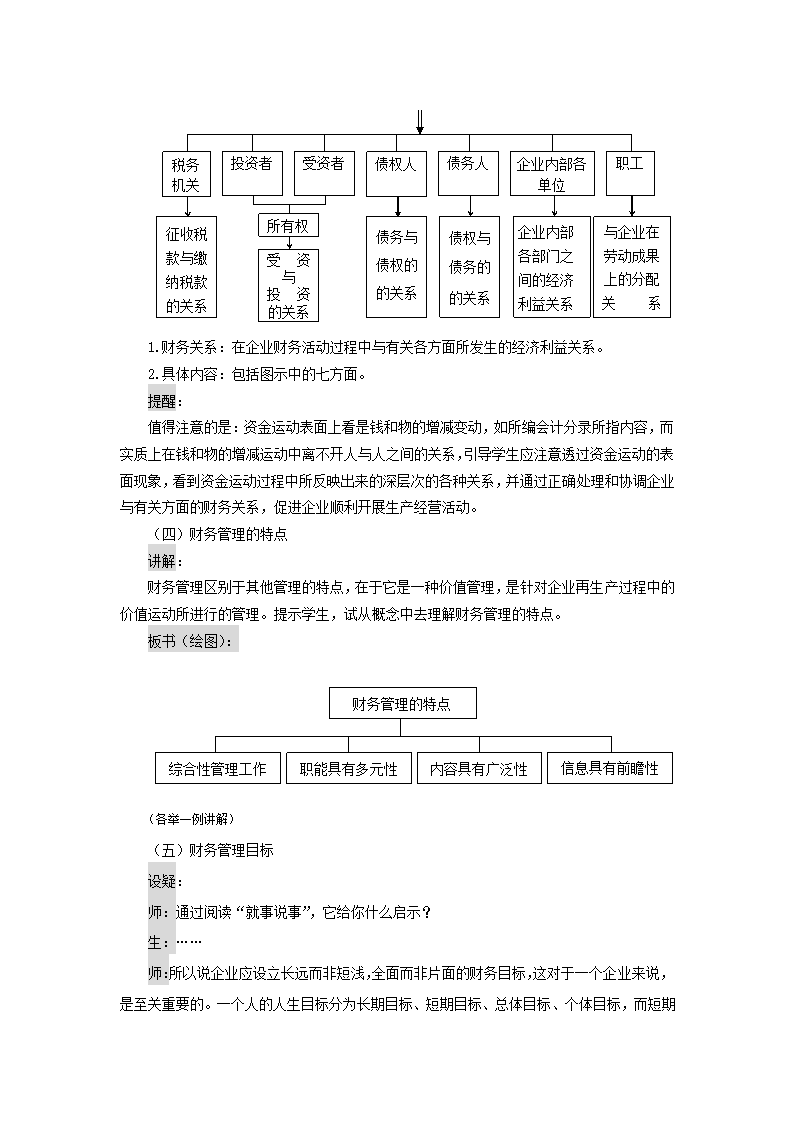 财务管理概述   教案 《财务管理》（高教版 第5版）.doc第6页