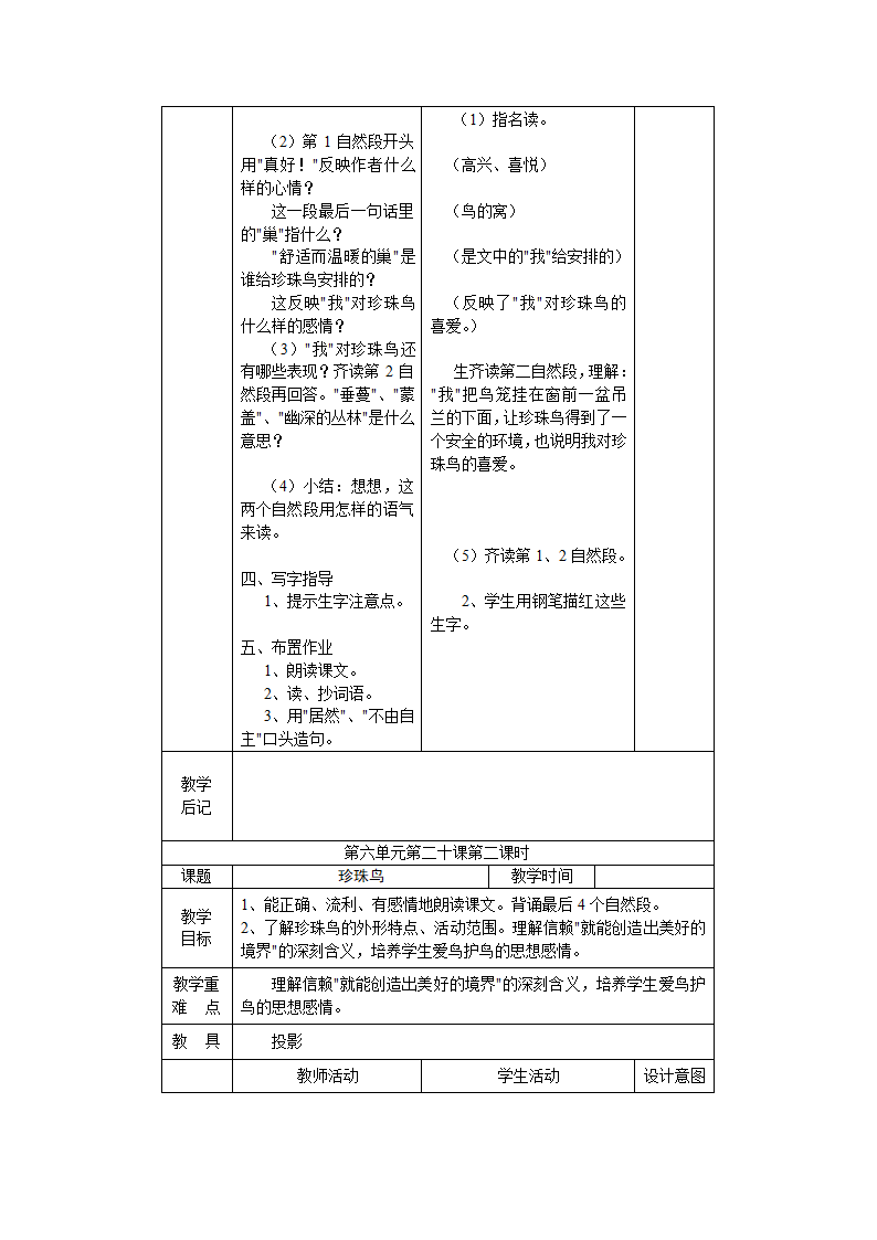 珍珠鸟教案.doc第2页