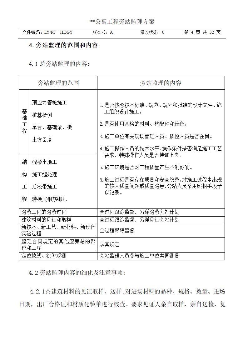 公寓工程旁站监理方案.doc第4页