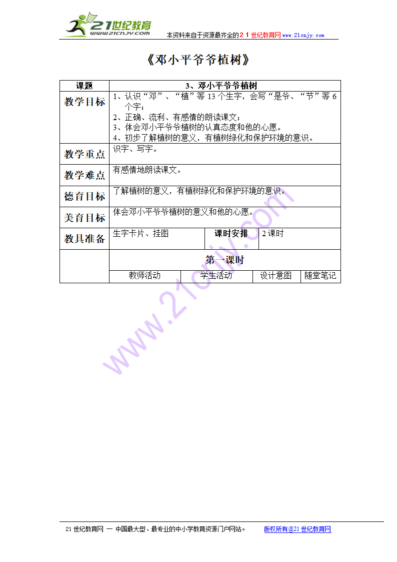 邓小平爷爷植树.doc第1页