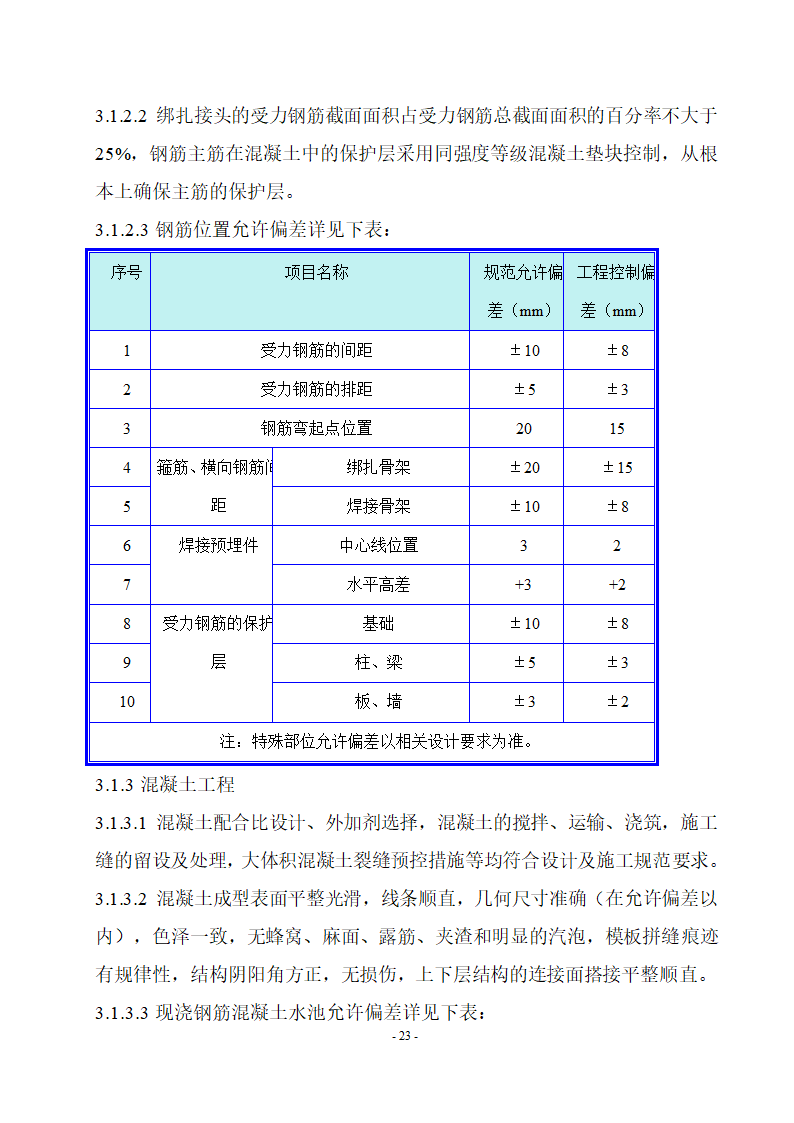 厌氧池及氧化沟工程.doc第23页