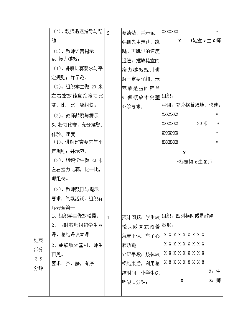 六年级体育教案 -快速跑与游戏 全国通用.doc第4页