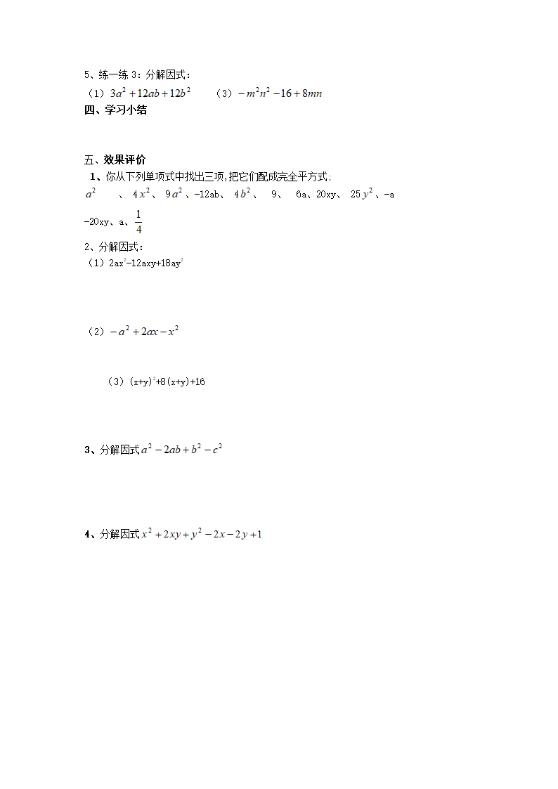 《因式分解》全章学案.doc第10页
