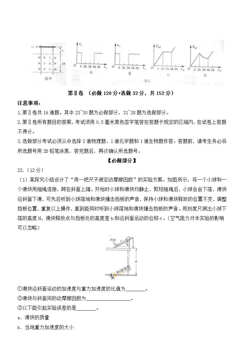 2011年高考山东理综试卷与答案第6页