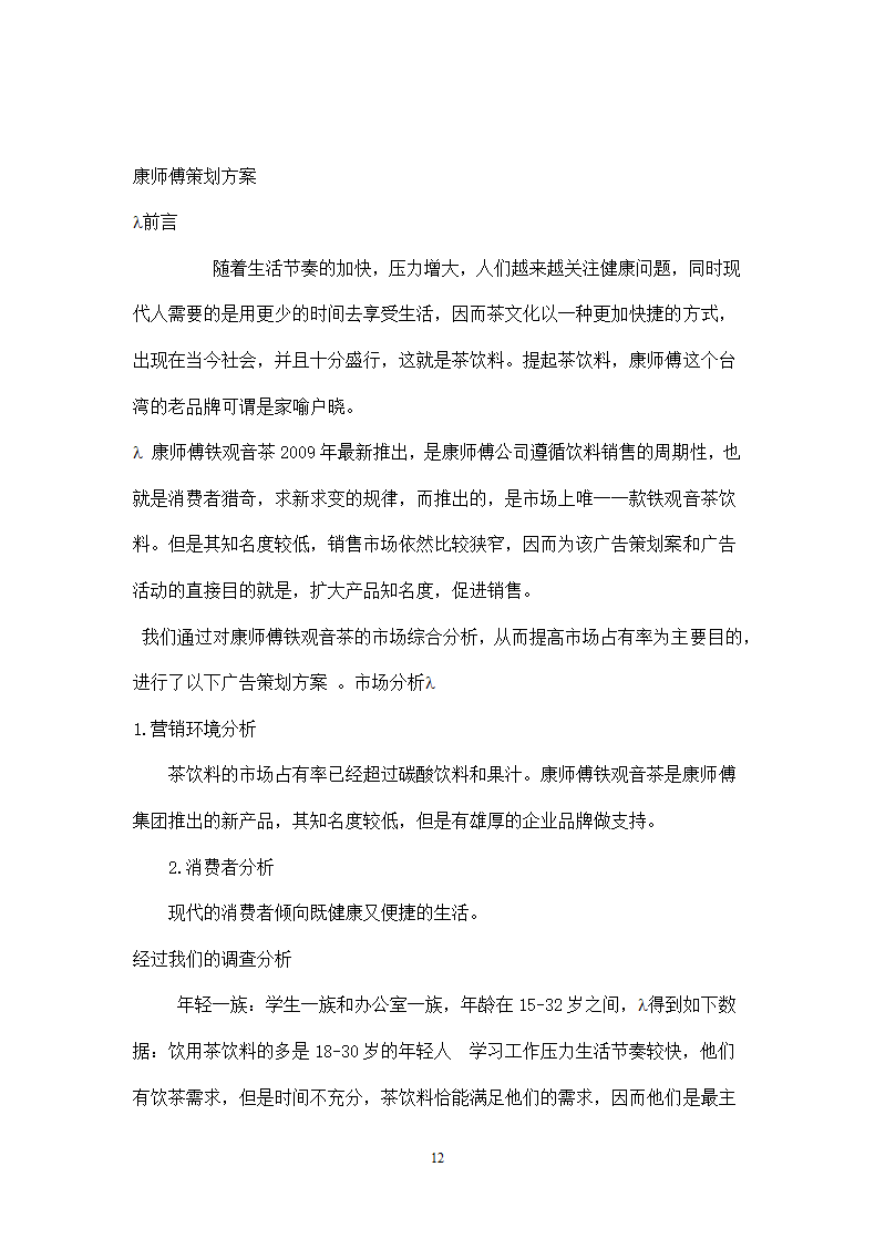 饮料策划方案模板.docx第12页