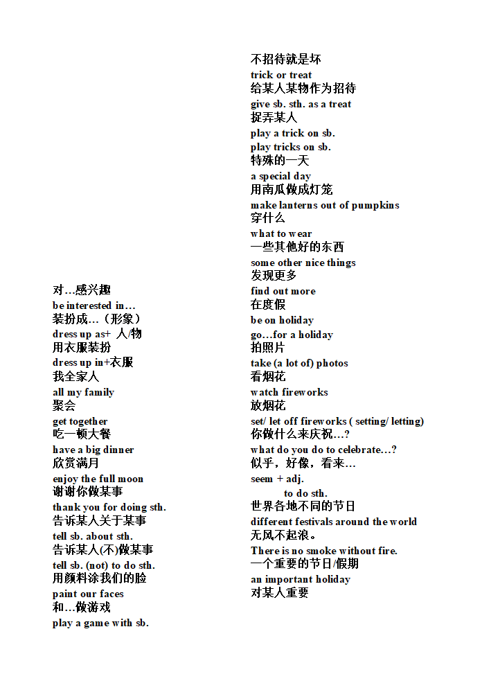 牛津译林版七年级上册 Units1- 6知识点归纳.doc第3页