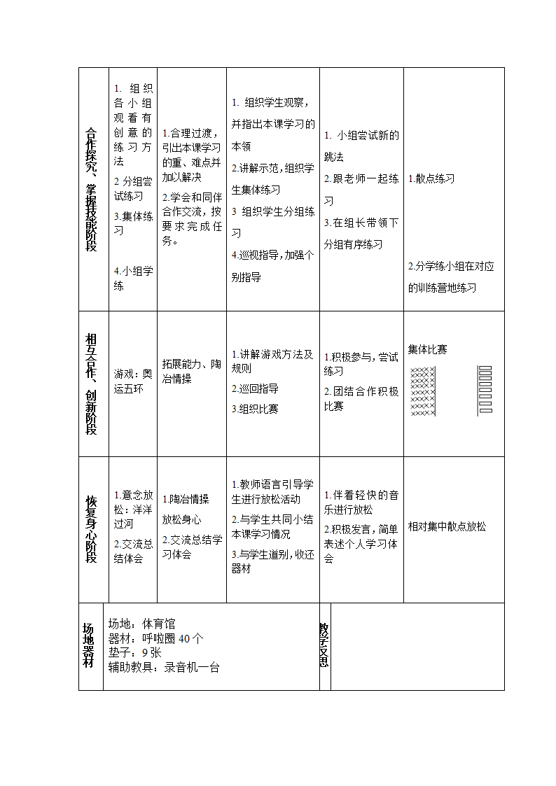 四年级体育 跳跃.游戏 教案 全国通用.doc第3页