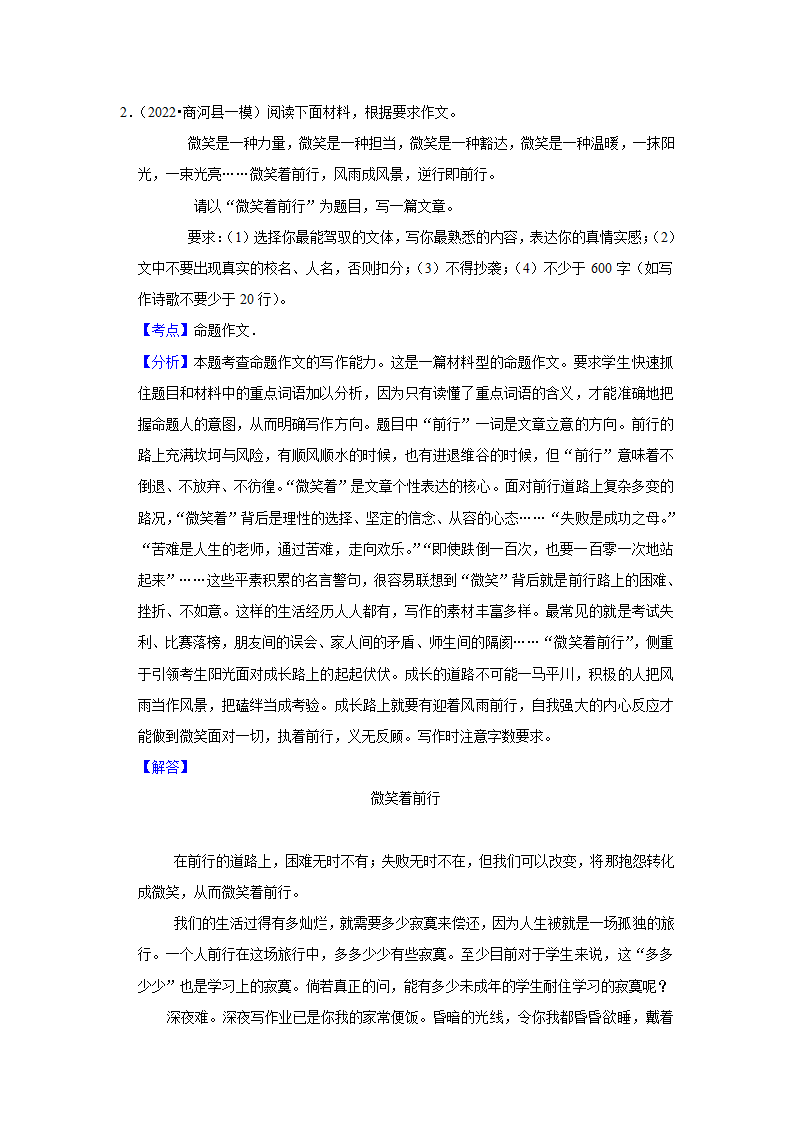 2023年中考语文一轮复习之作文（含解析）.doc第11页