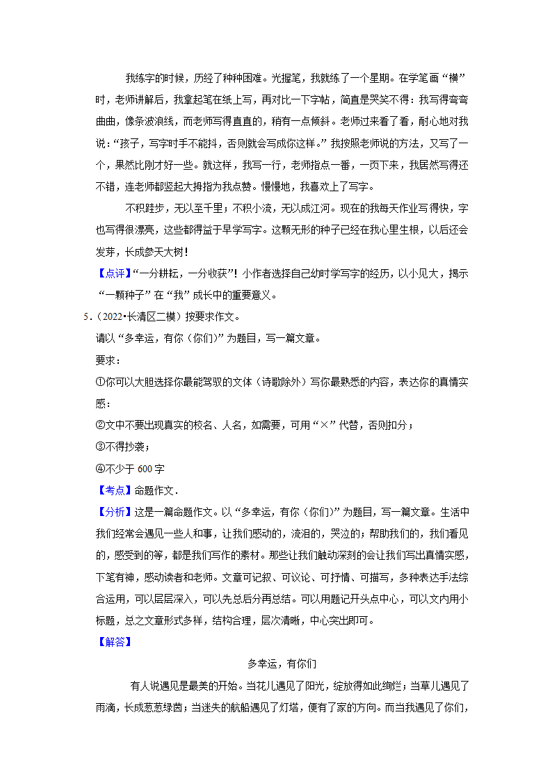 2023年中考语文一轮复习之作文（含解析）.doc第15页