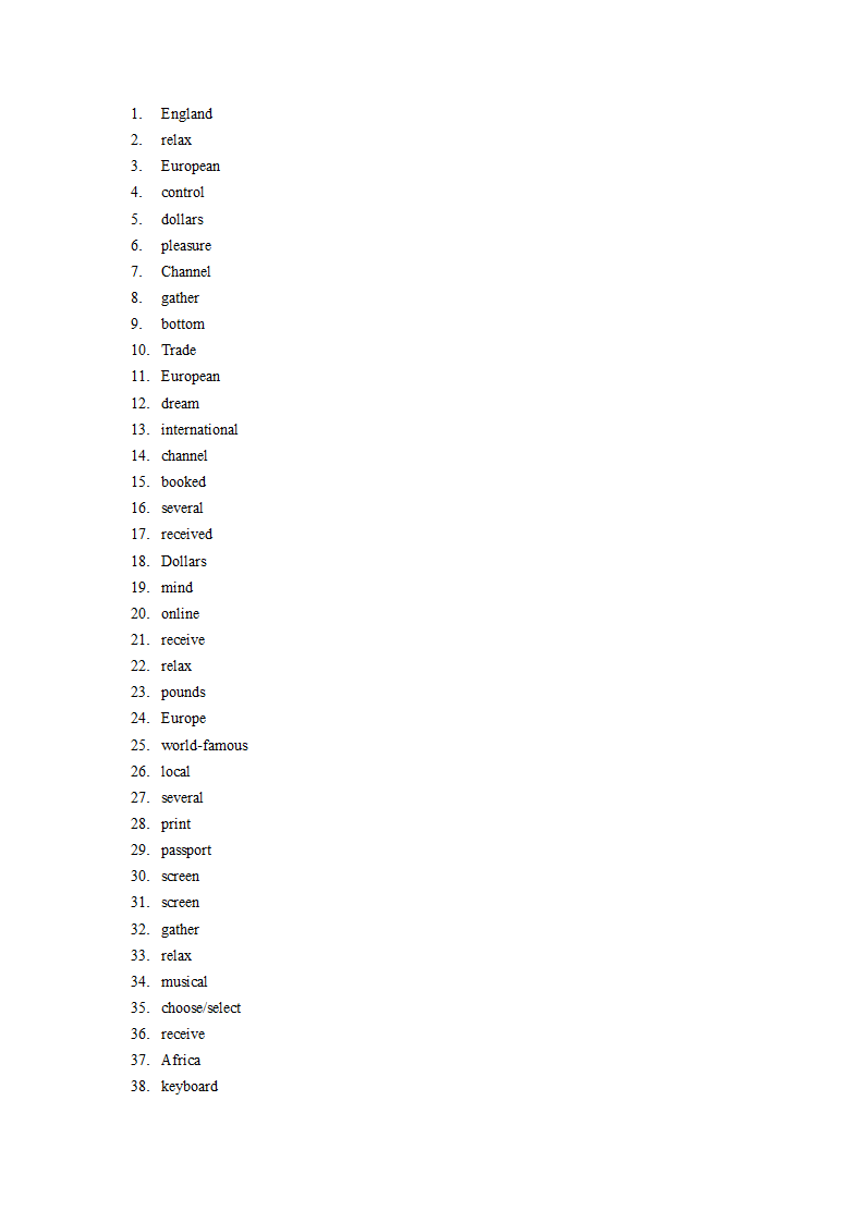 Unit 3 Online tours词汇练习 2021-2022学年牛津译林版英语八年级下册（含答案）.doc第4页