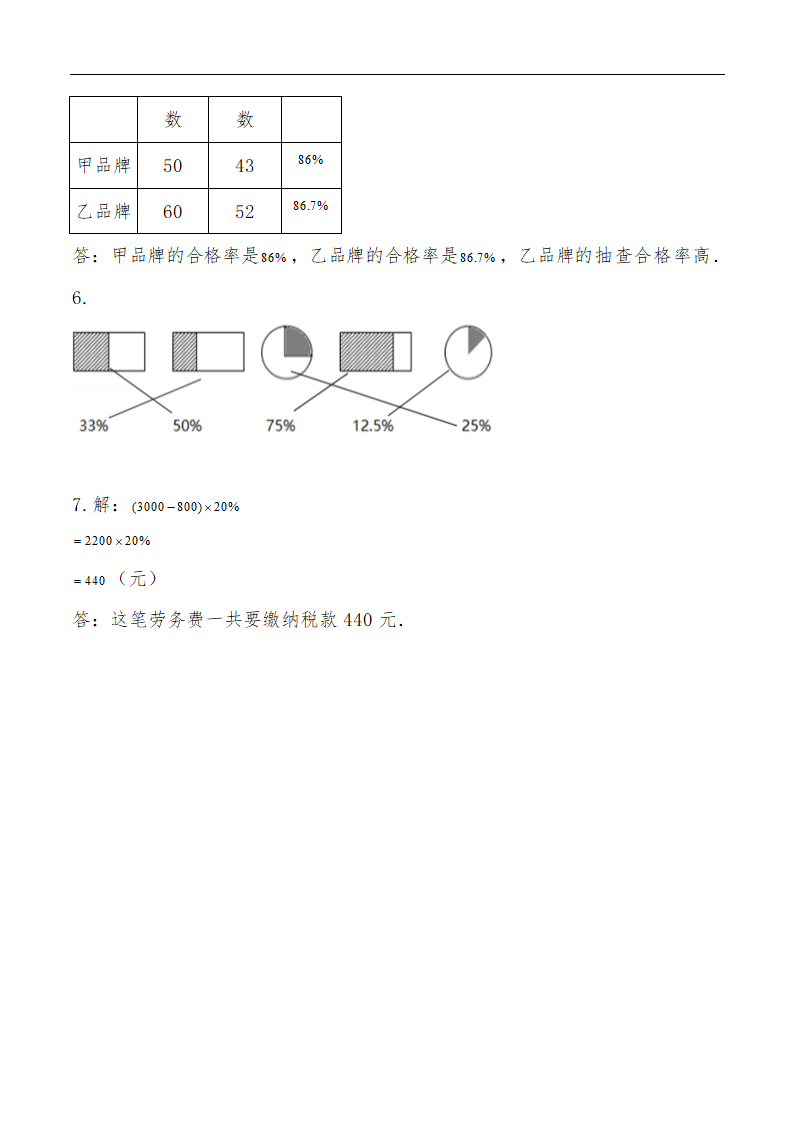 六年级数学上册试题 一课一练《百分数》习题1-北师大版（含答案）.doc第8页