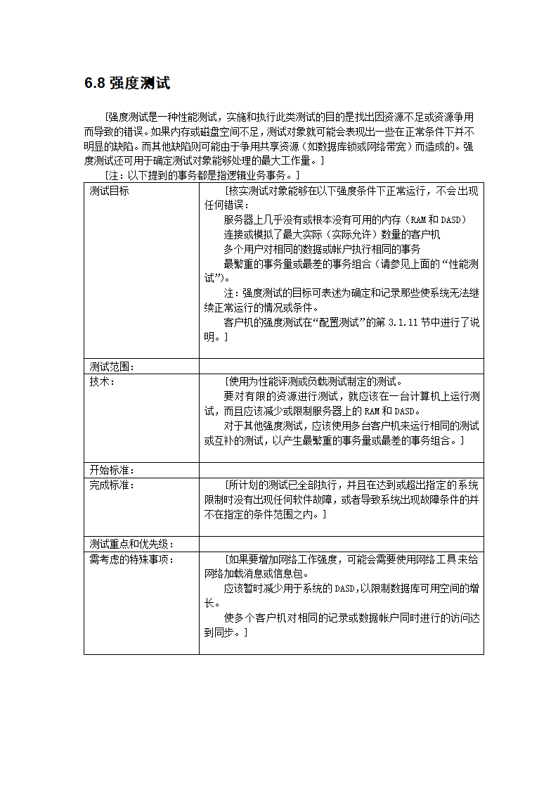 软件测试计划书模板.docx第12页