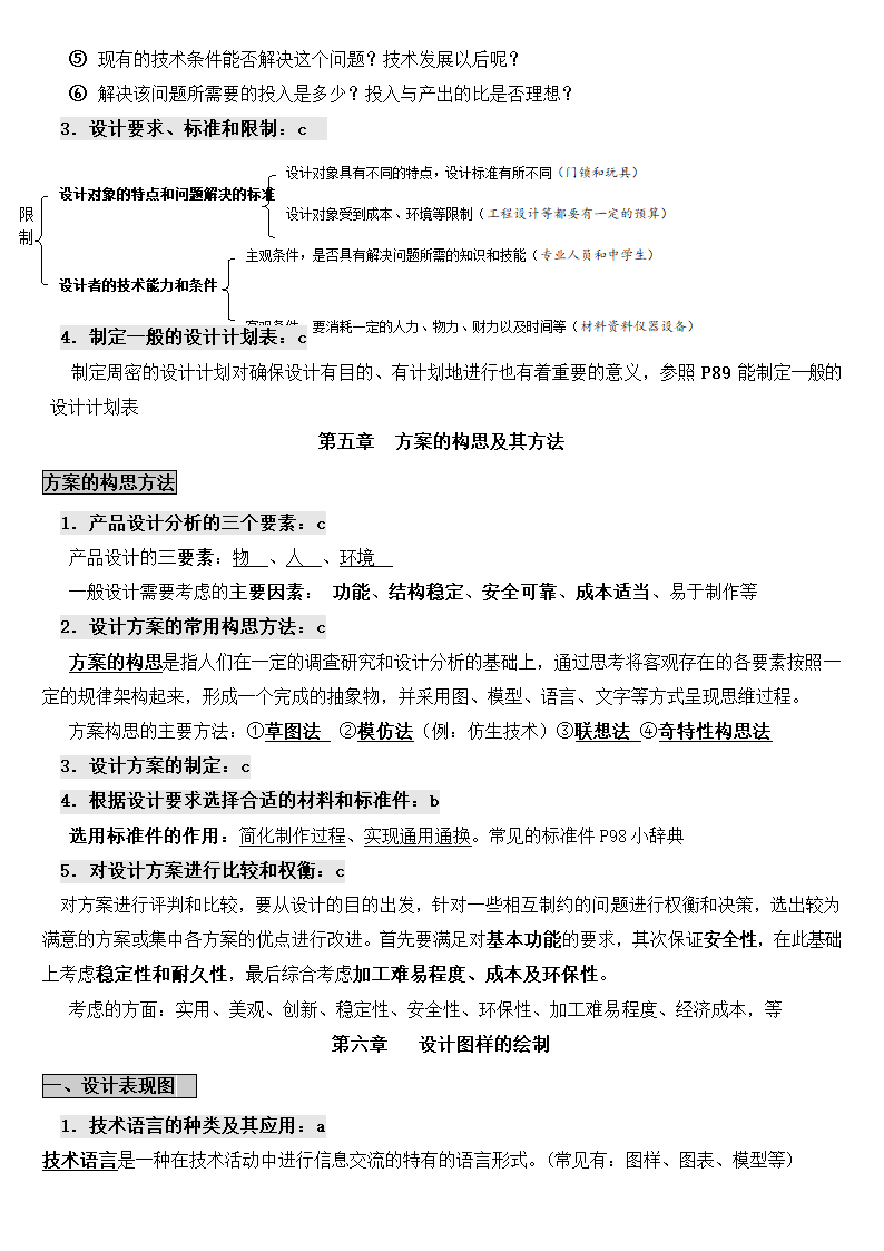 高中通用技术世界中的设计会考复.docx第5页