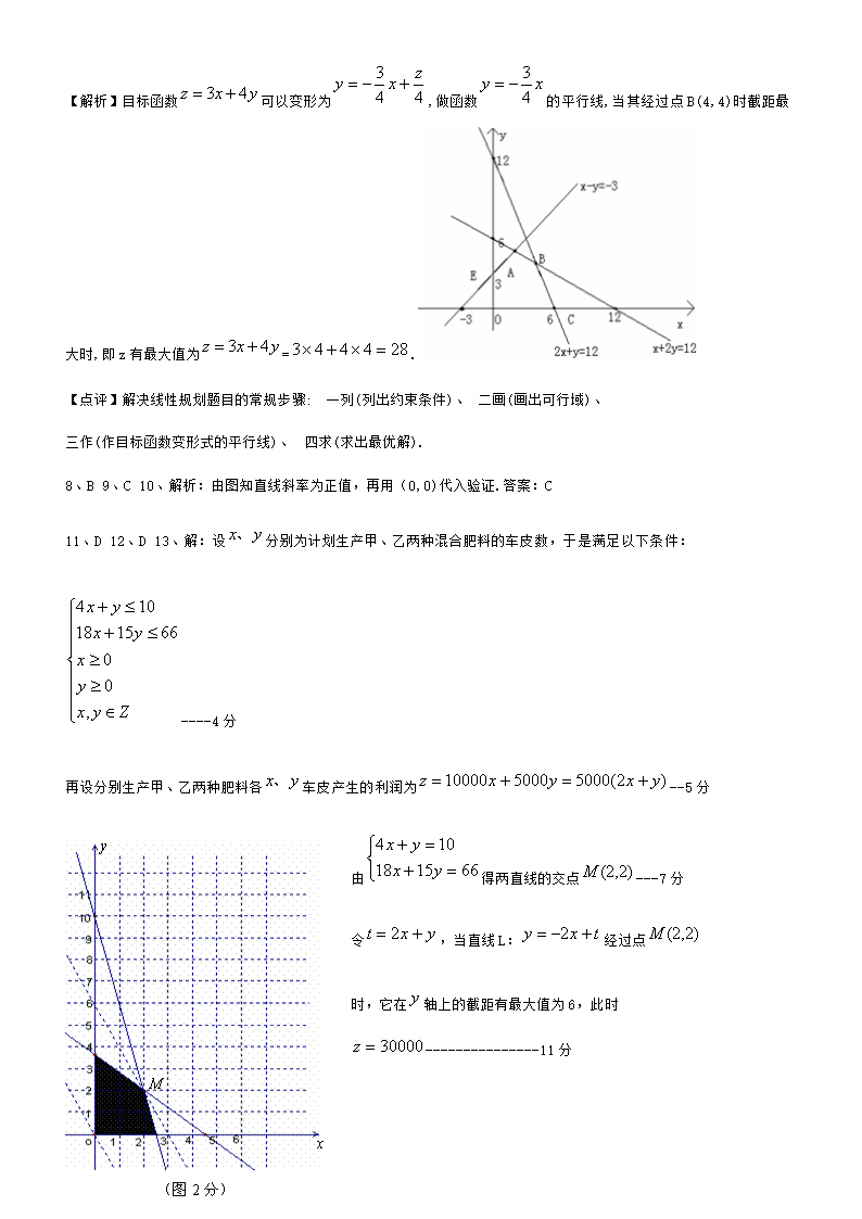 线性规划高考题集选第4页