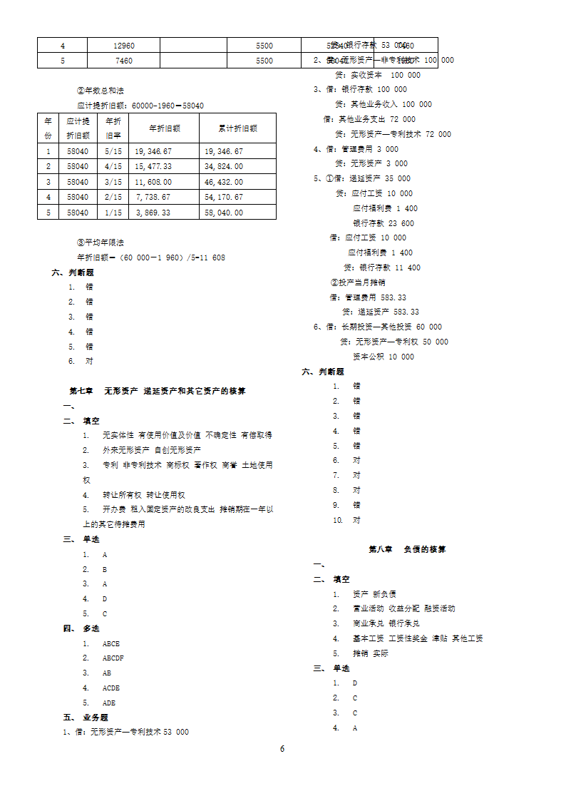 华南农业大学自考大专《农业企事业会计》 练习题参考答案第6页