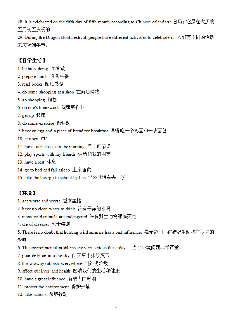 中考英语作文常用短语句型集锦.doc第12页