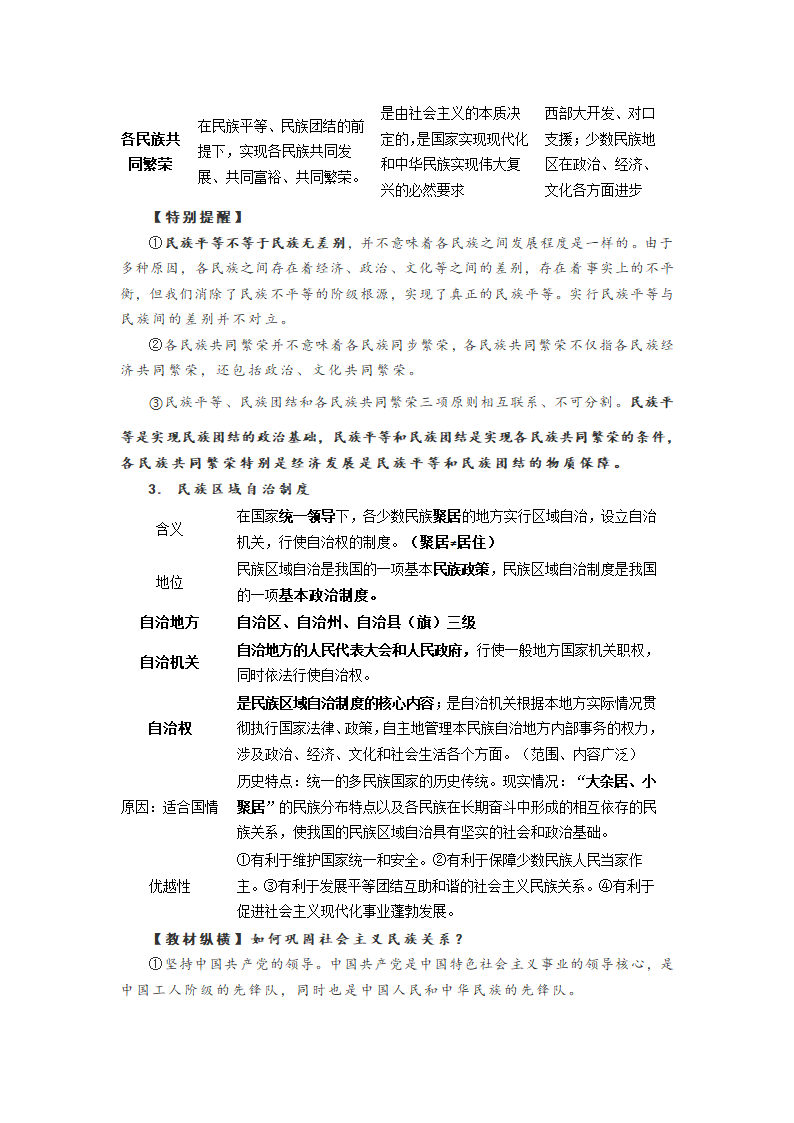 必修二第三单元 发展社会主义民主政治  知识点.doc第8页