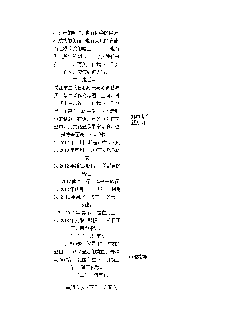 九年级语文《“自我成长”类作文，侧重“审题”指导》.doc第2页