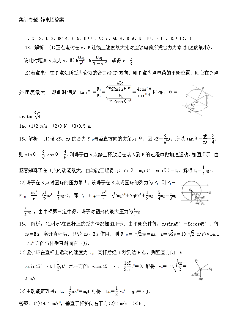 高中物理静电场知识点与列题讲解.docx第24页