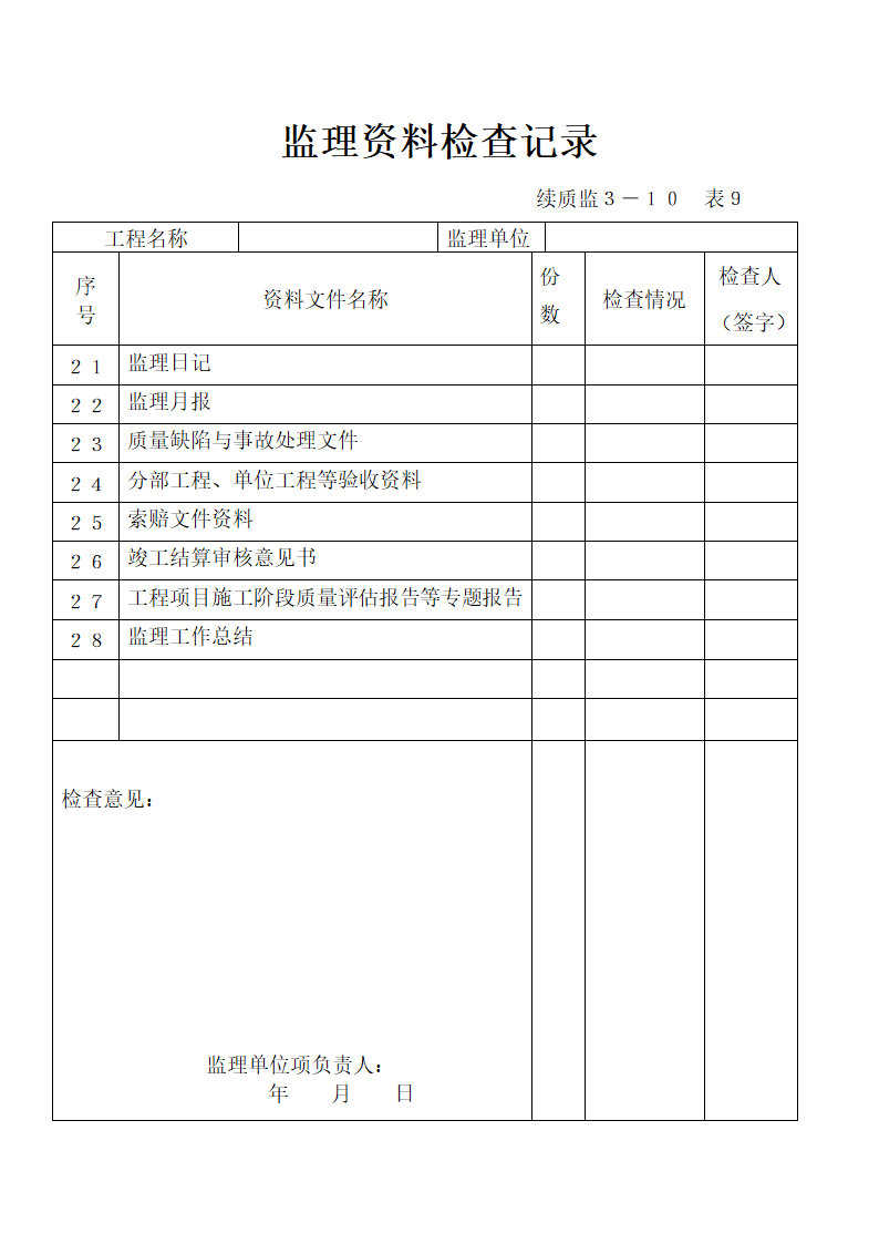 建设工程竣工验收备案工作---监理单位填写表.doc第3页