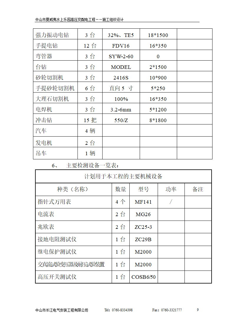 威夷水上乐园高压变配电工程.doc第9页