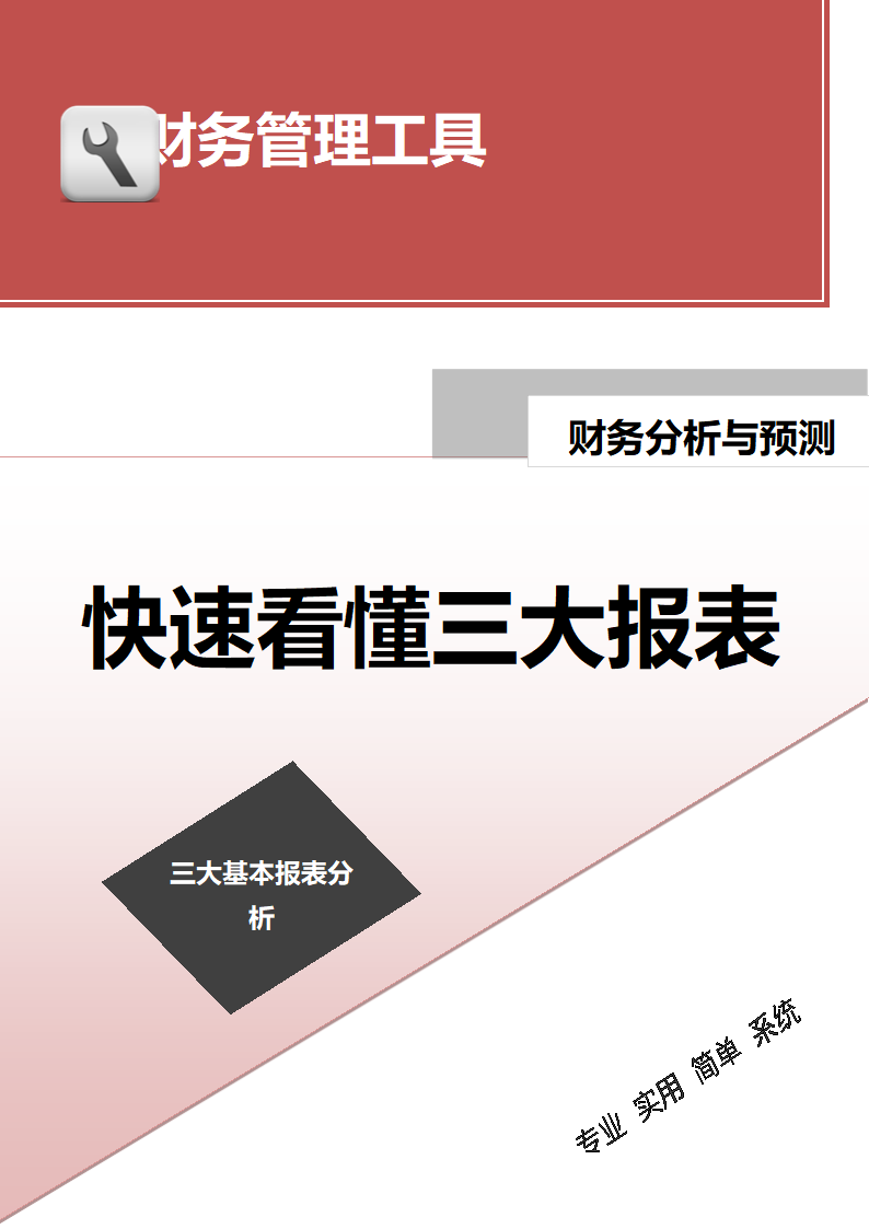 快速看懂三大报表（资产负债表、现金流量表、利润表）.doc第1页