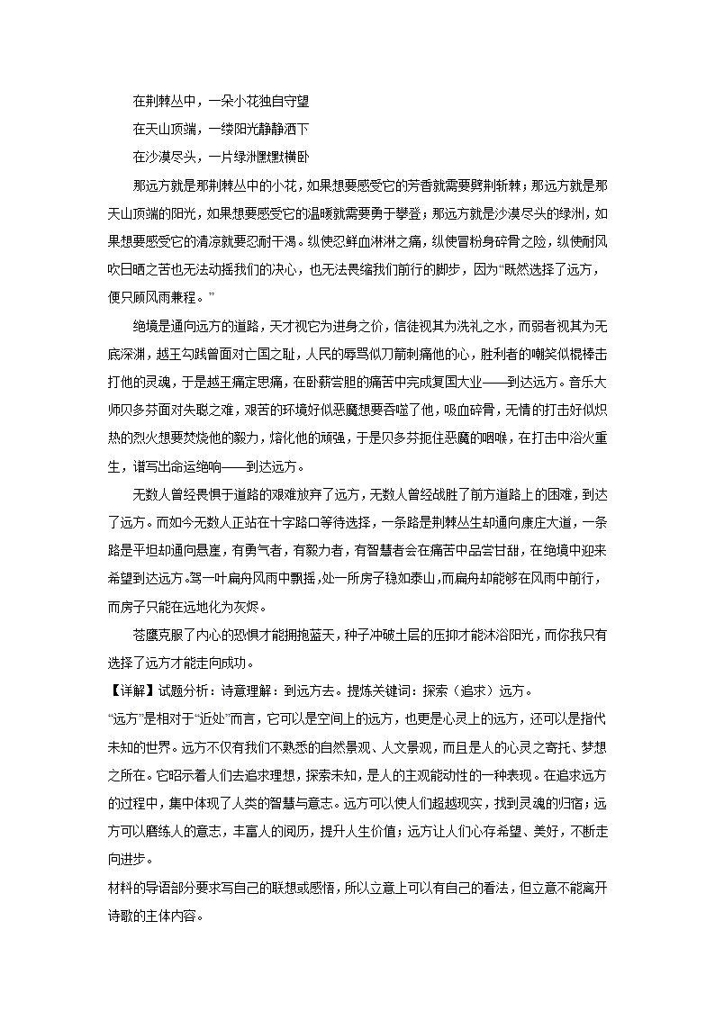 2024届高考材料作文专练：诗歌材料类（含解析）.doc第8页