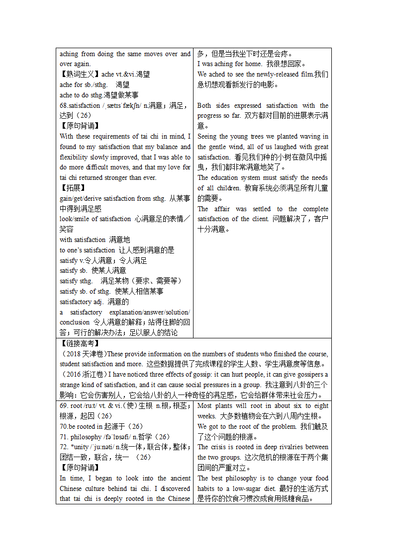 2021-2022学年牛津版高中英语：必修二 Unit 2 Be sporty, be healthy 单元词汇详解  学案.doc第14页