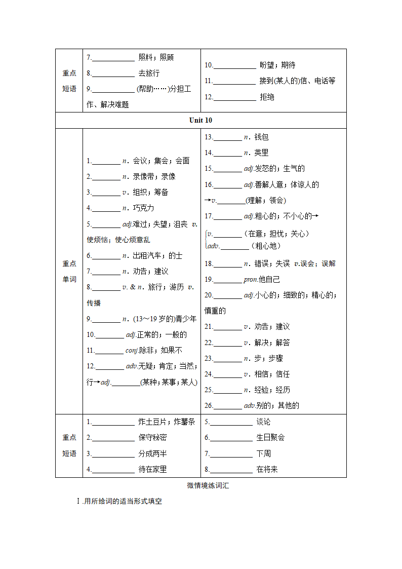 2024年江西中考英语一轮复习——词汇情景练（分册训练）-八年级上册（含答案）.doc第15页