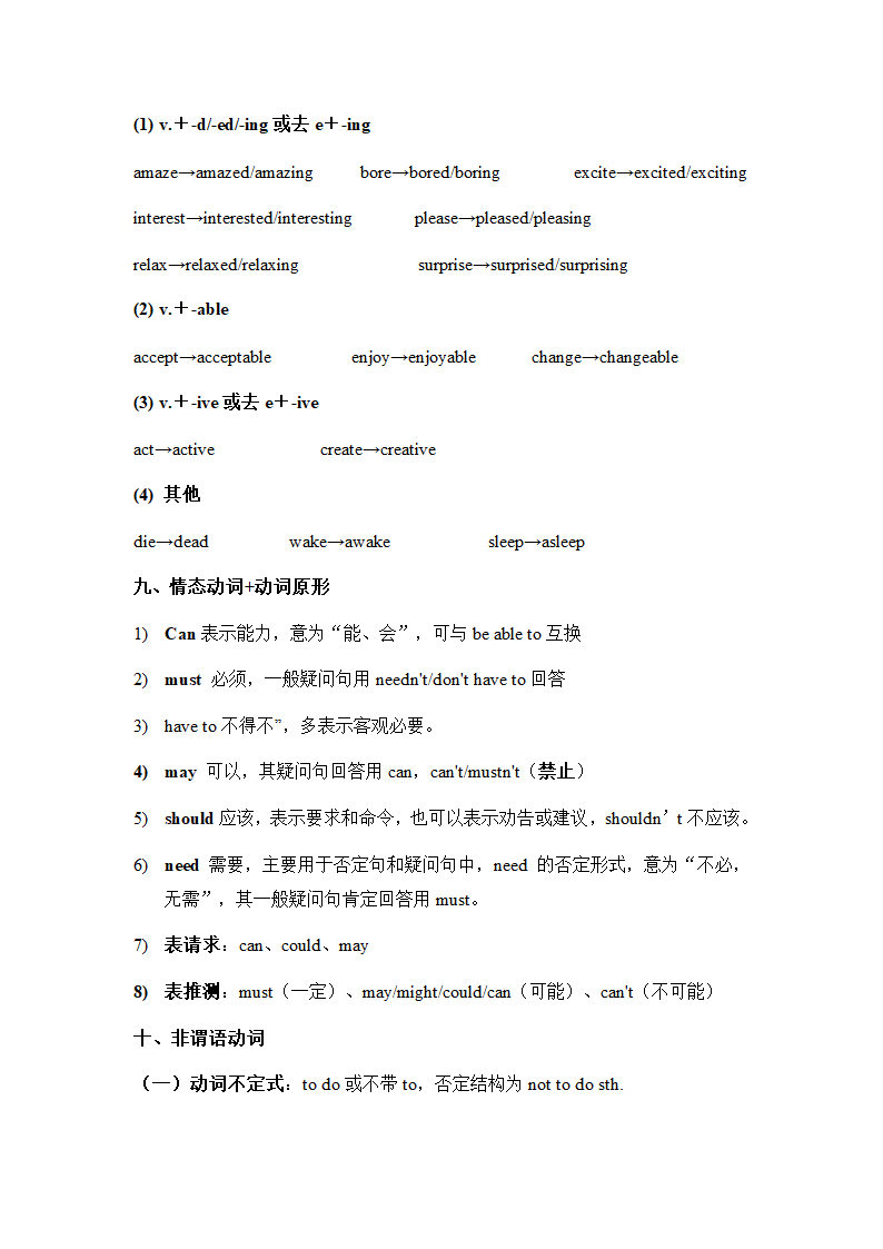 2021年中考英语语法知识点总结（精简）（word版）.doc第11页