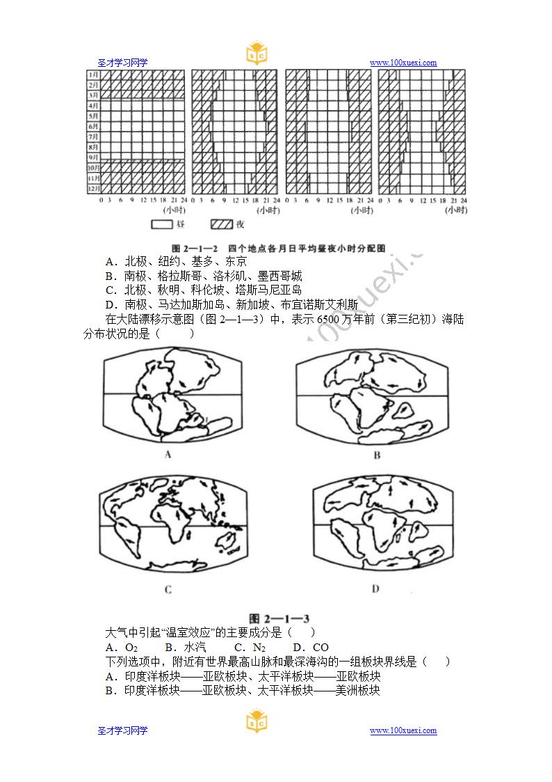 自然地理历年高考题第2页