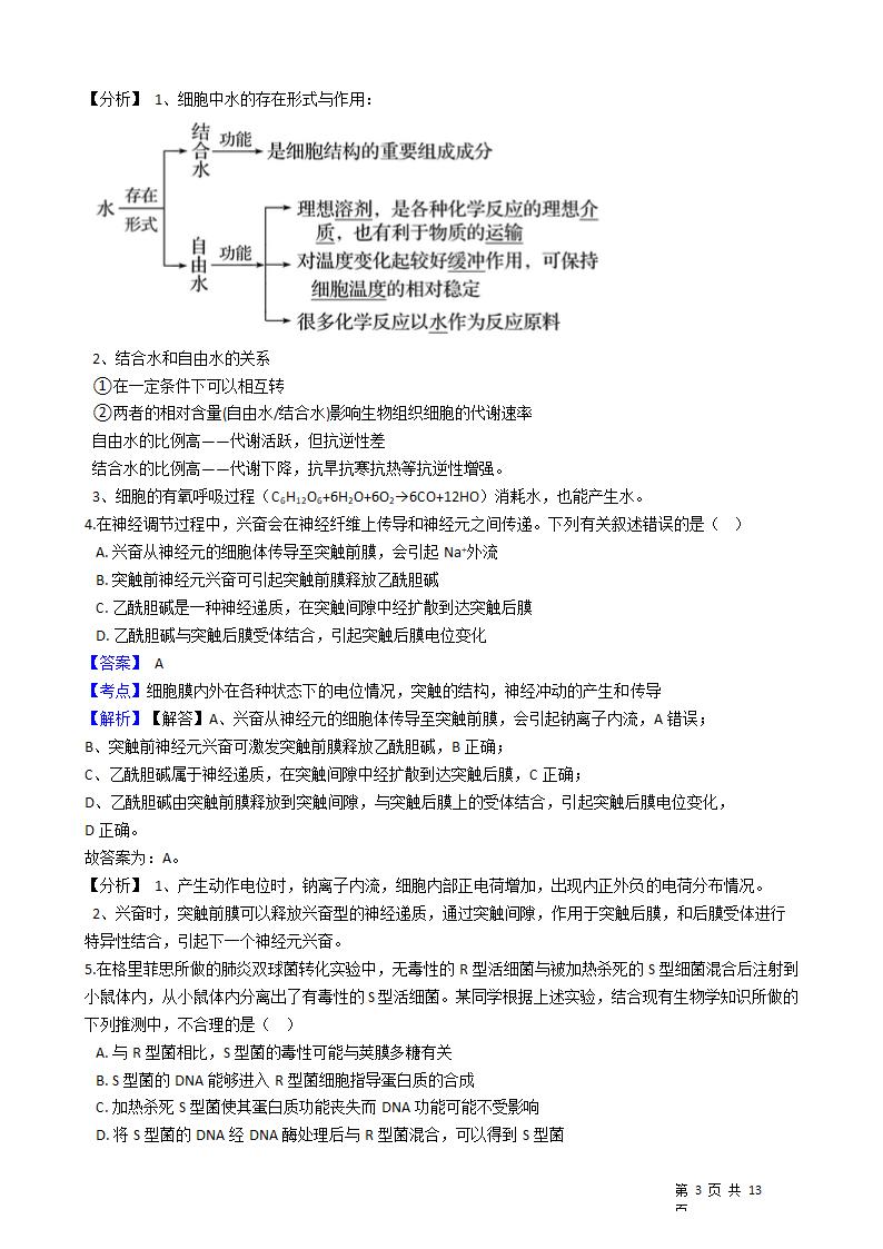 2021年高考理综生物真题试卷（全国乙卷）.docx第3页